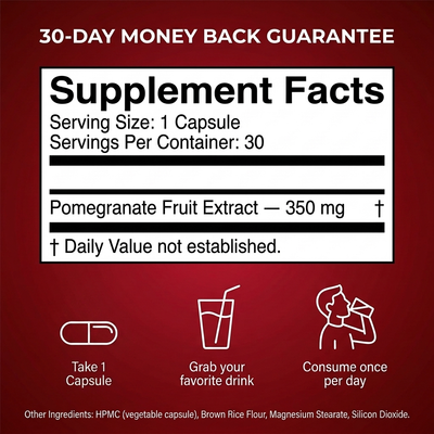 Organic Pomegranate Extract Capsules
