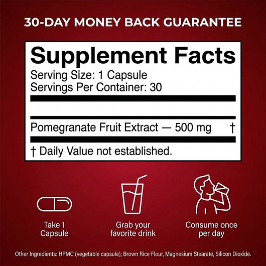 Organic Pomegranate Extract Capsules